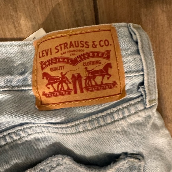 Levi’s low pro straight high rise ripped jeans size 25 - Picture 2 of 4